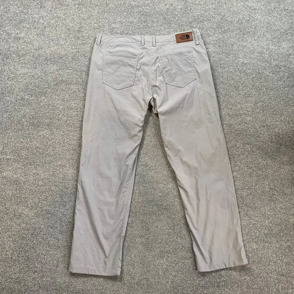 The North Face Pants Mens 36 Gray Sprag 5 Pocket Nylon Stretch Hiking Travel